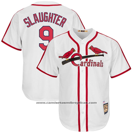 Camiseta Beisbol Hombre St. Louis Cardinals Enos Slaughter Blanco Cooperstown Collection